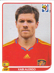 Xabi Alonso Spain samolepka Panini World Cup 2010 #574